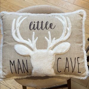 Little Man Cave Decorative Pillow